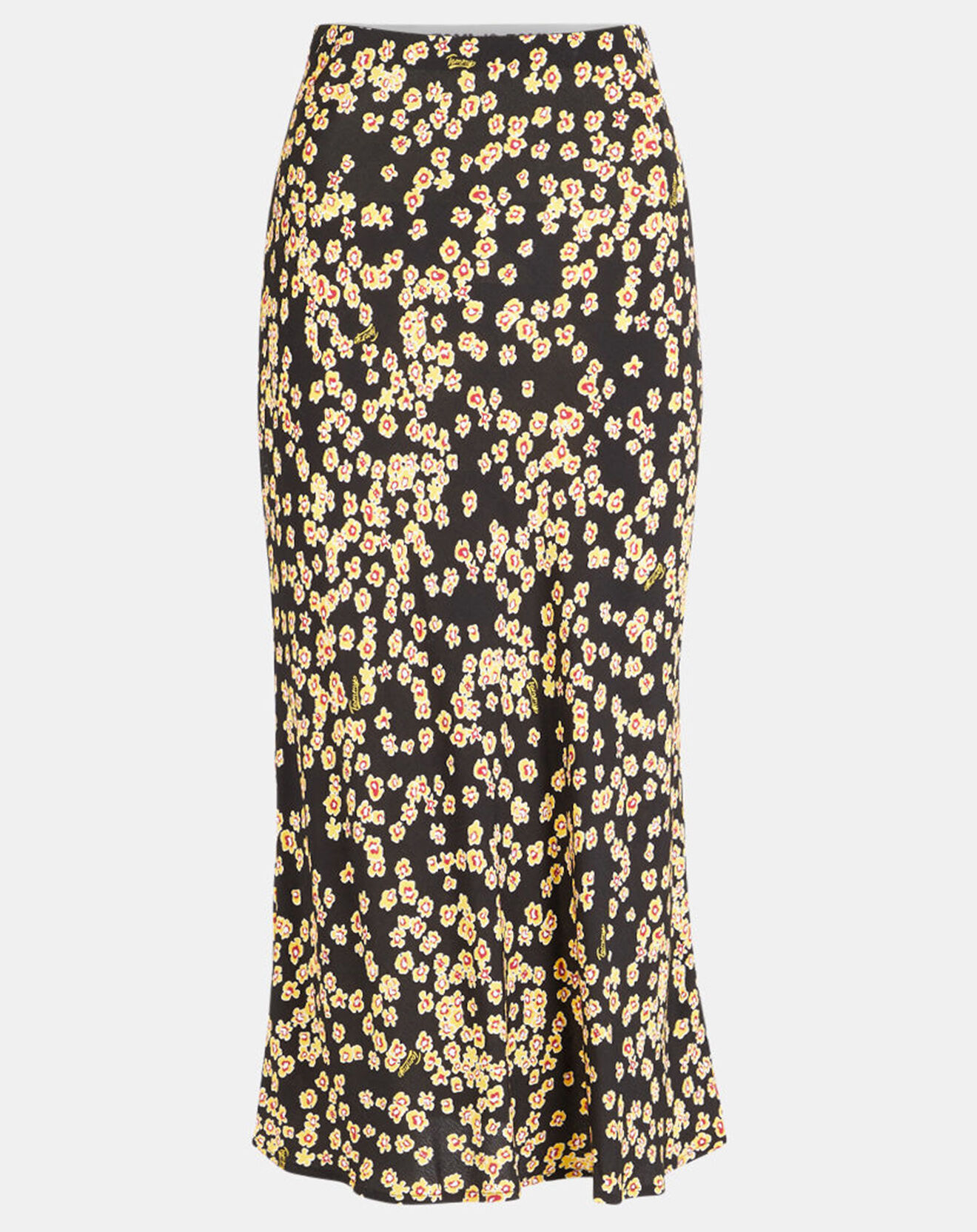 Tommy Jeans Jupe fluide Fleurs jaune/noire