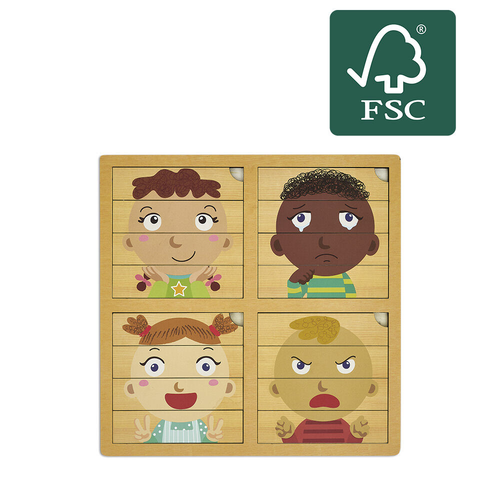Puzzle des émotions en bois