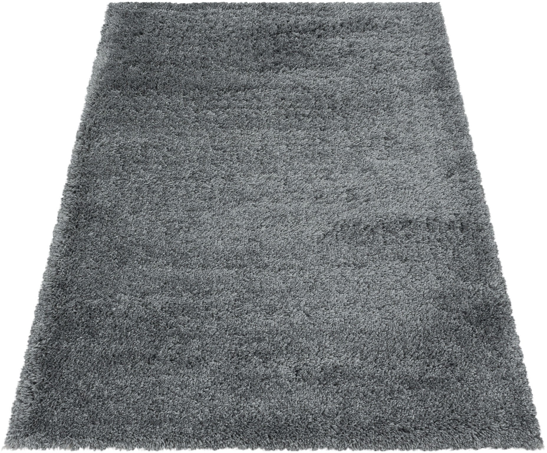 Ayyildiz Teppiche Hochflor-Teppich »FLUFFY 3500« rechteckig 50 mm Höhe Langflor, Shaggy, uni, robust, auch in rund erhältlich, Wohnzimmer