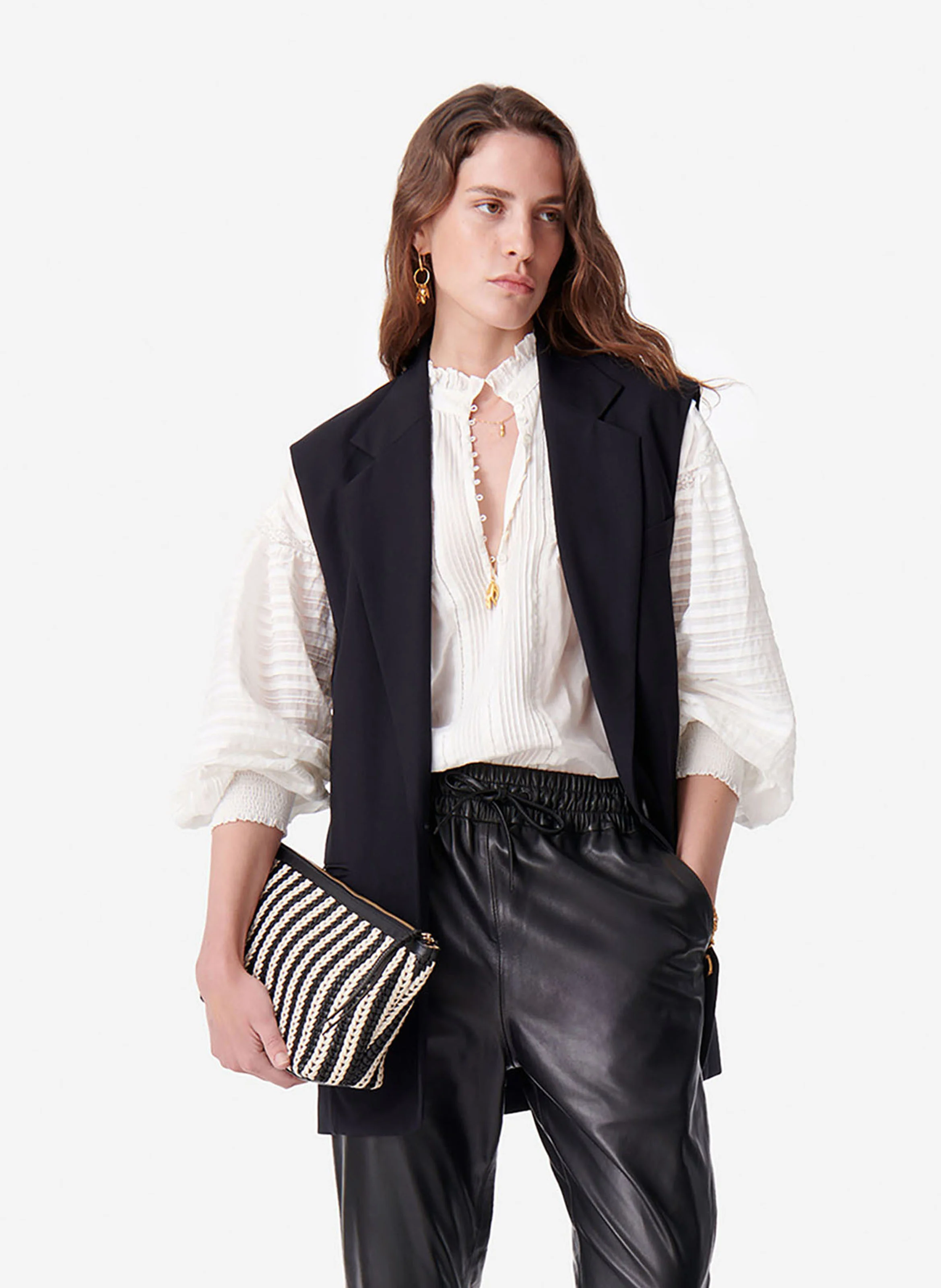 CHRISTEN - Veste col tailleur | Noir