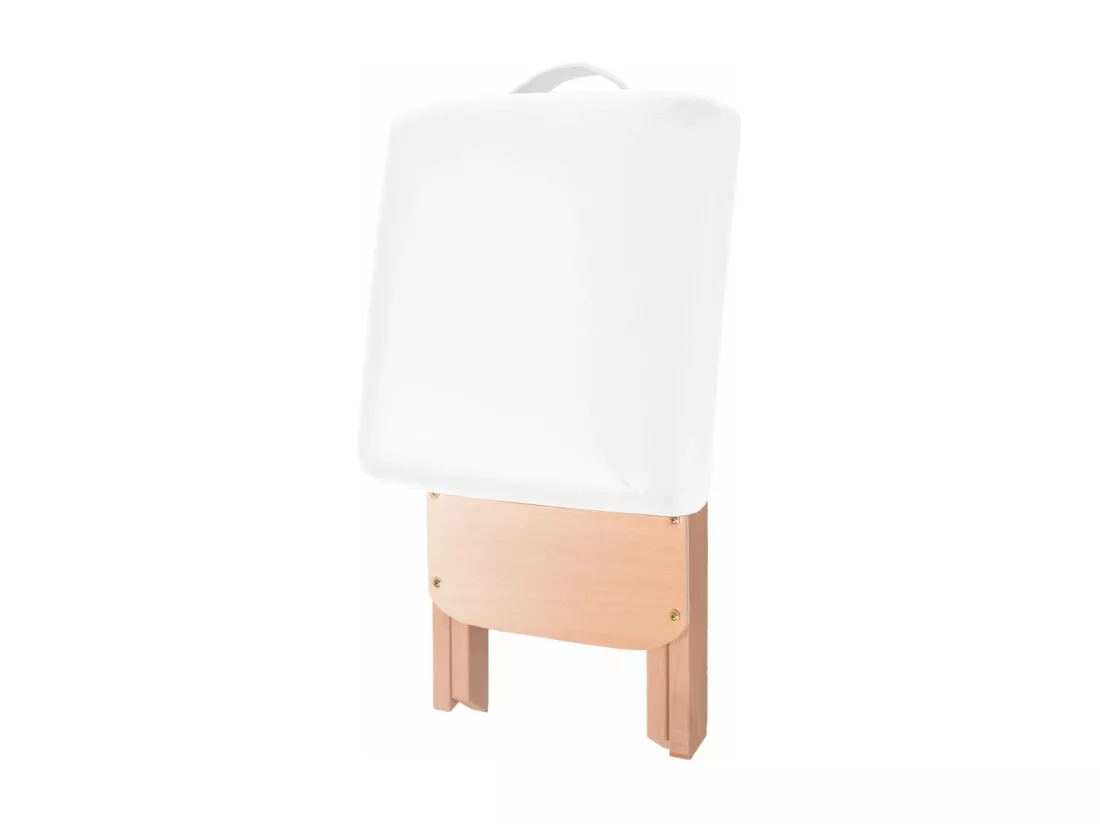 Table de massage pliable blanche 221 x 90 x 65 cm 02_0001864