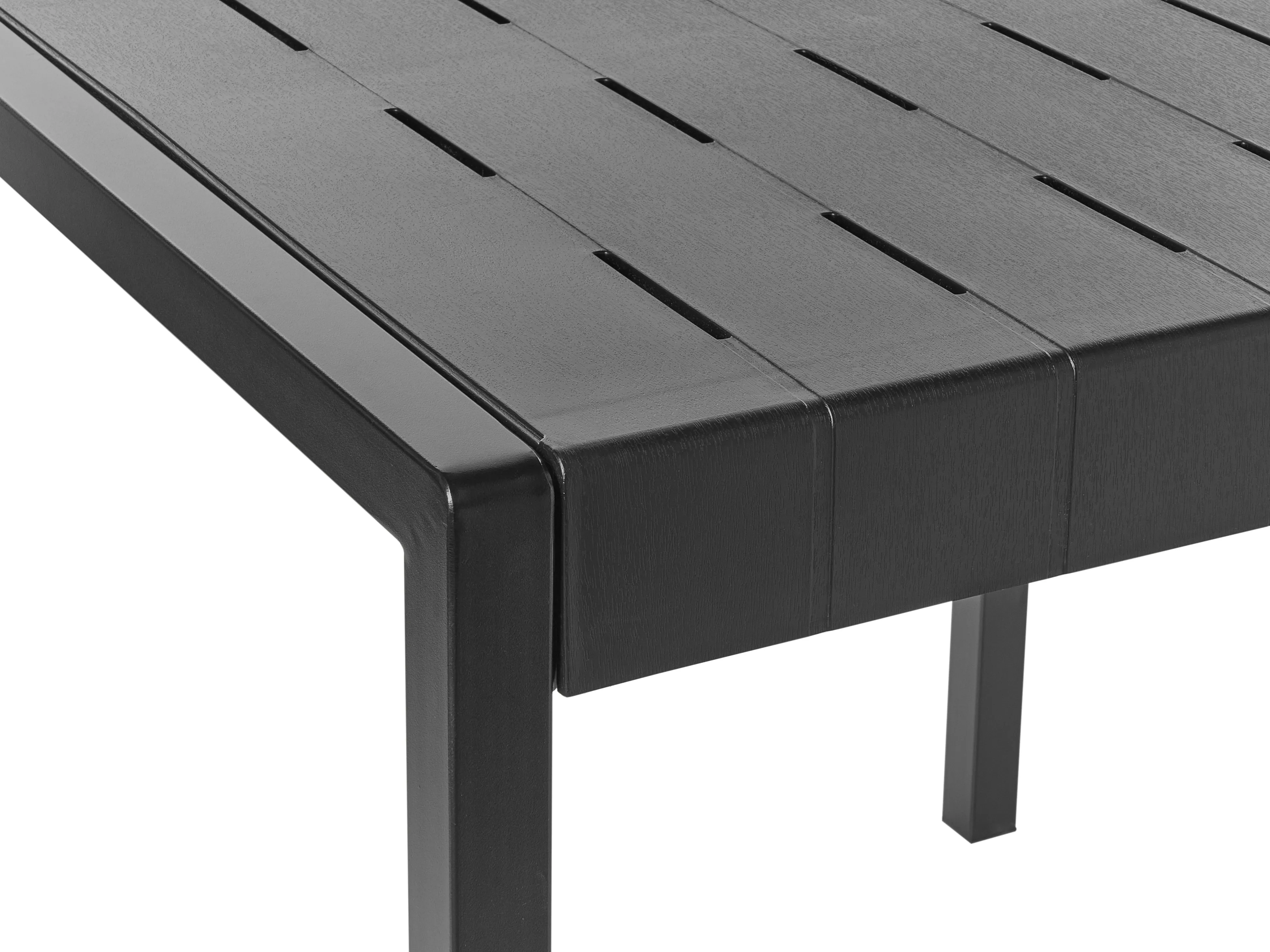 Tuin eettafel BARTICA 154 cm 84 cm Zwart