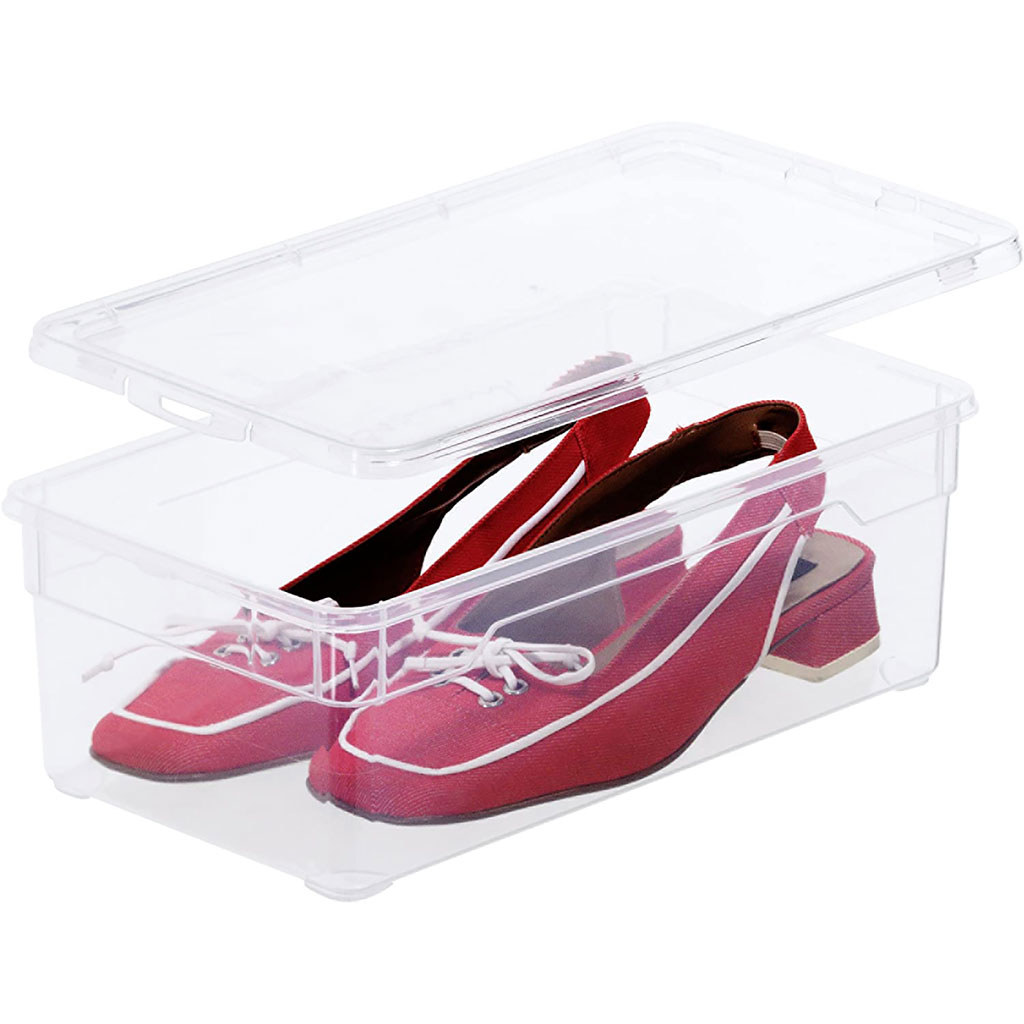 Boite de rangement plastique transparent 33x11x19cm
