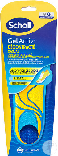 Scholl Gelactiv Semelles Casual L Pt 41-46,5 1 Paire