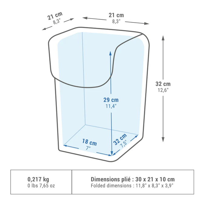 Decathlon Quechua - Lancheira Térmica Flexível Quechua de 10 Litros para Camping