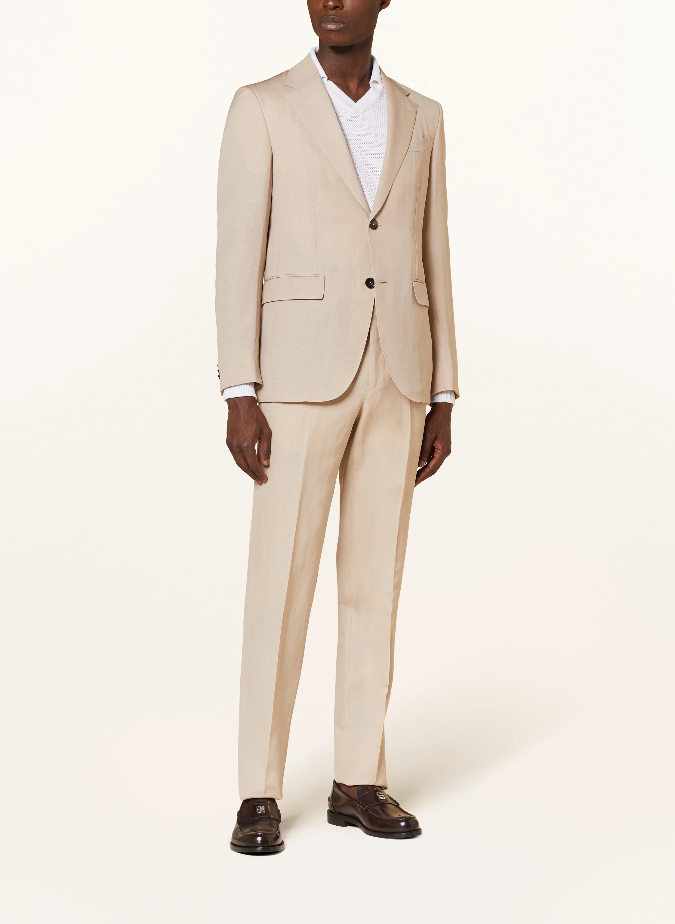 ZEGNA Anzugsakko Regular Fit mit Leinen