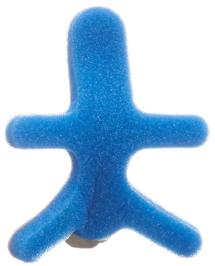 Omnimed Dalco Frog Fingerschiene M silber blau 1 Stk
