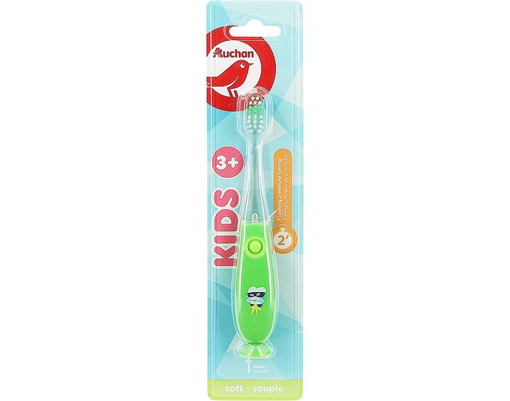 ESCOVA AUCHAN DENTES KIDS 3  SUAVE TEMPORIZADOR 1UN