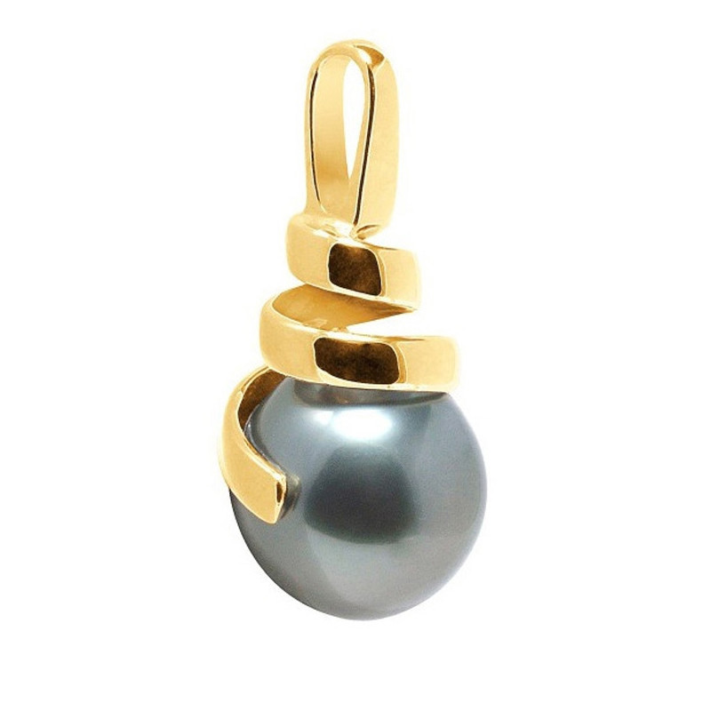 Pendentif Perle de Tahiti et Or Jaune 375/1000