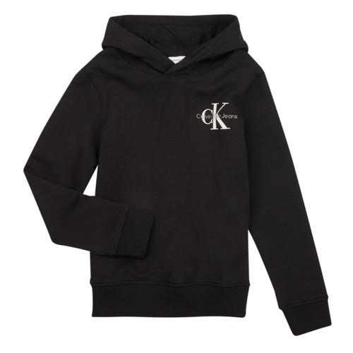 Calvin Klein Jeans - SMALL MONOGRAM HOODIE - Noir
