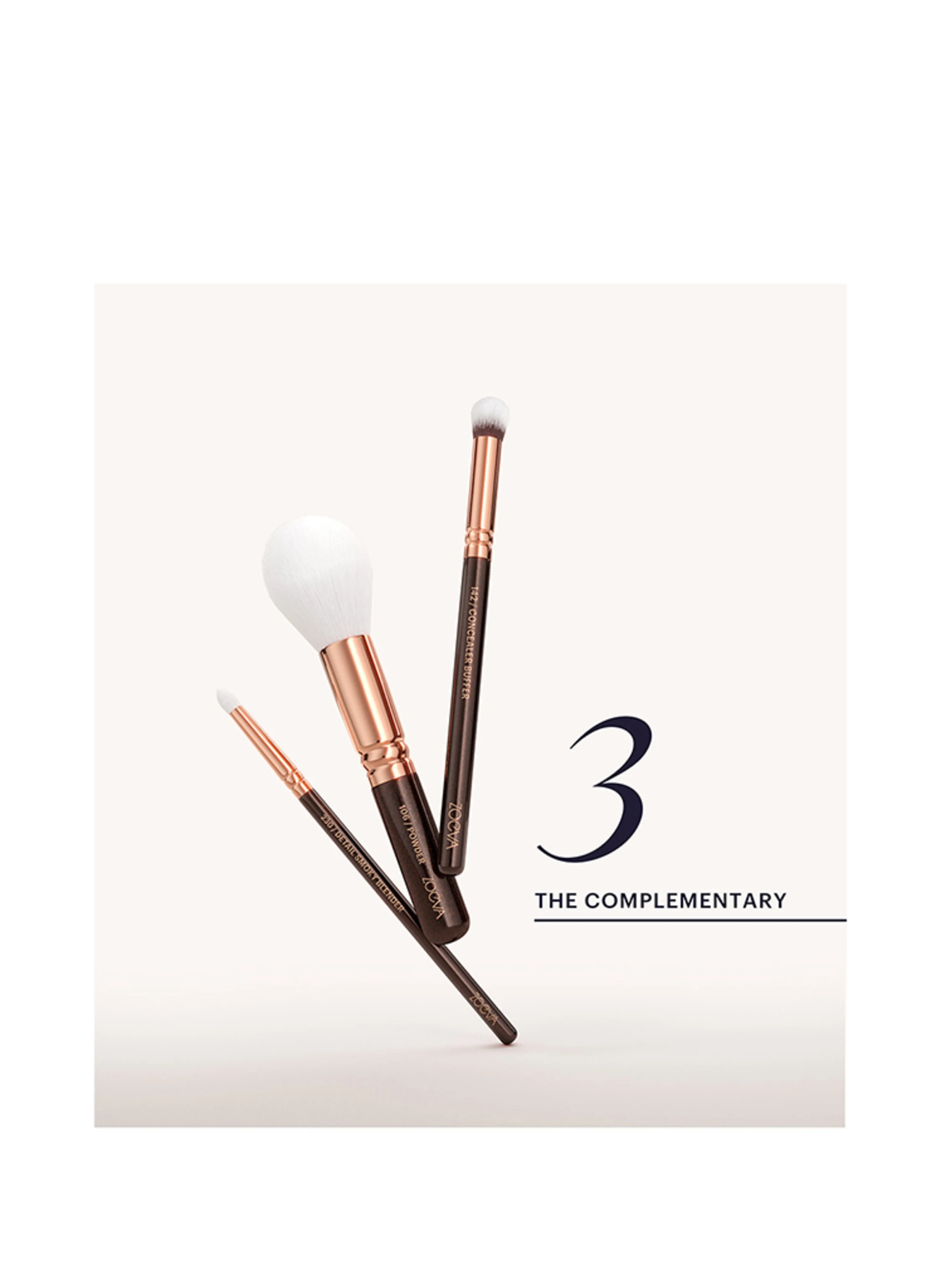 ZOEVA THE COMPLETE BRUSH SET - ROSÉ GOLDEN EDITION
