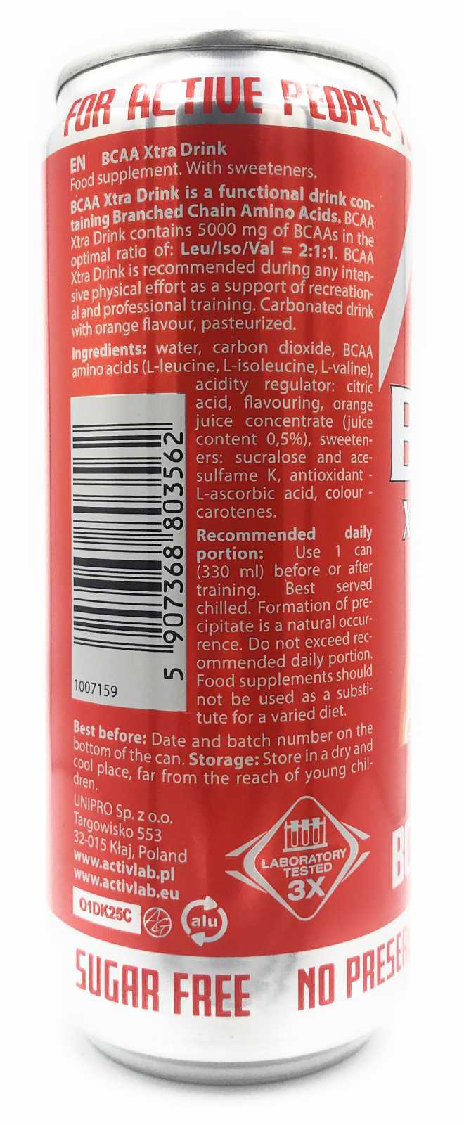 Activlab Bcaa xtra bebida 330 ml
