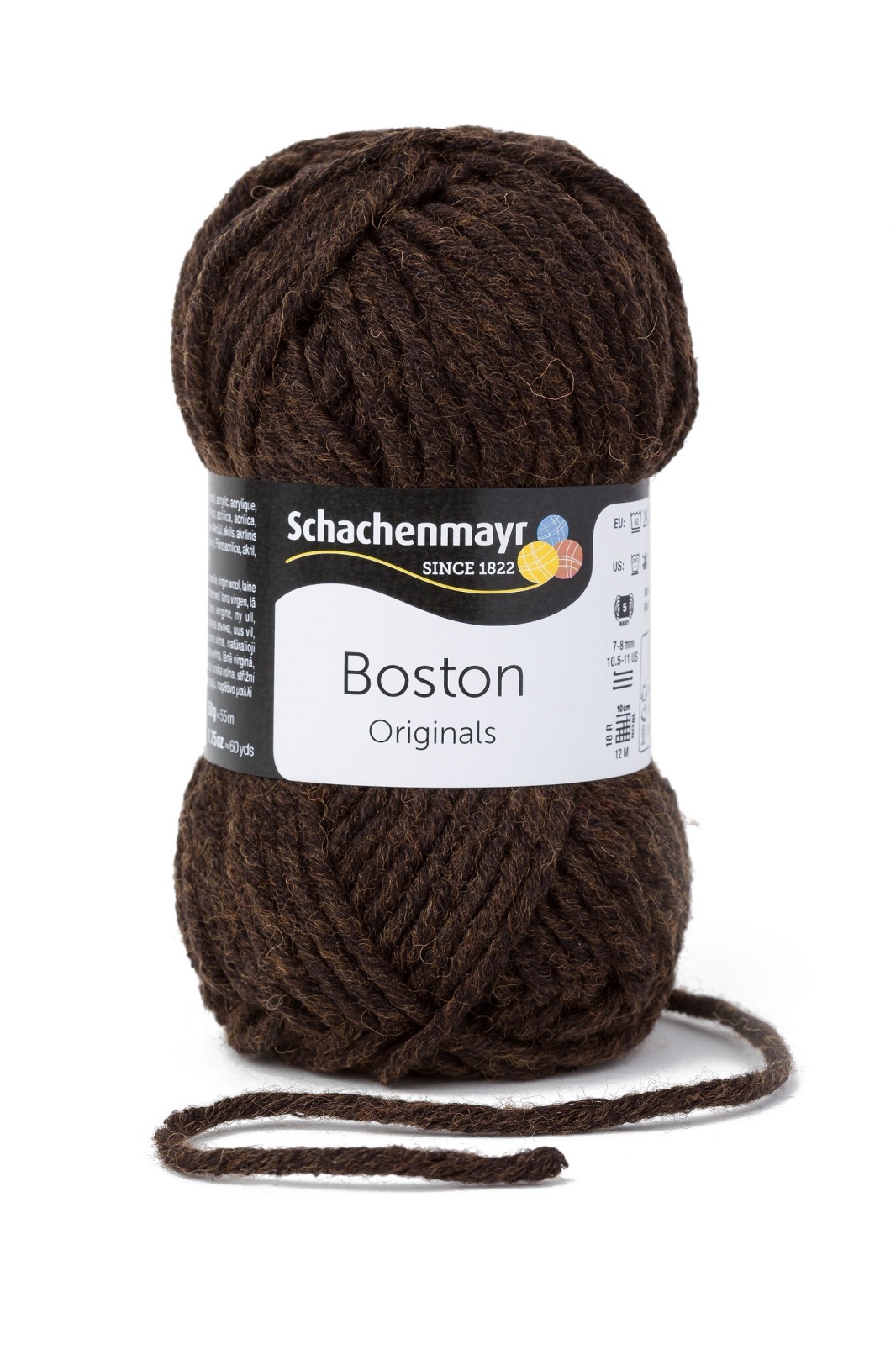 Handstrickgarn BOSTON - mocca-meliert - 50g