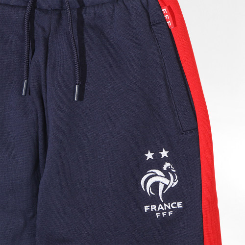 Pantalon Jogging Enfant A Bandes Fan F22051 Bleu Marine