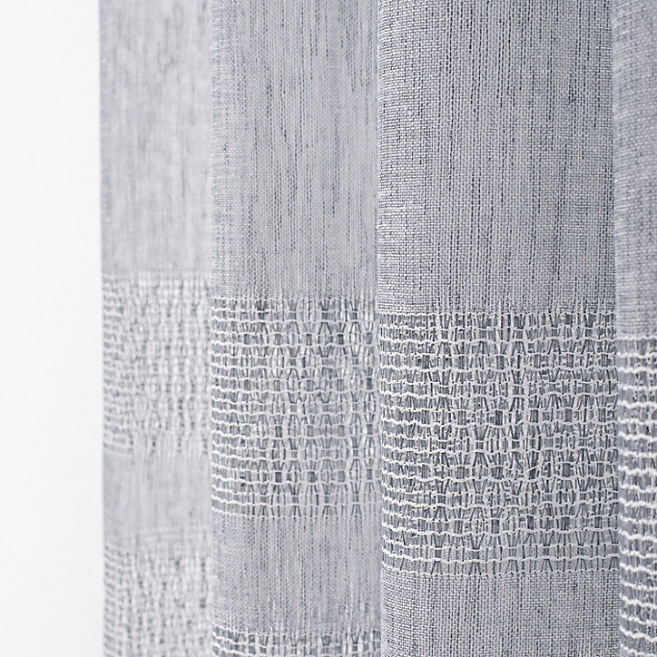 Voilage tamisant à œillet Hanna Rocle l.140 x l.240 cm gris