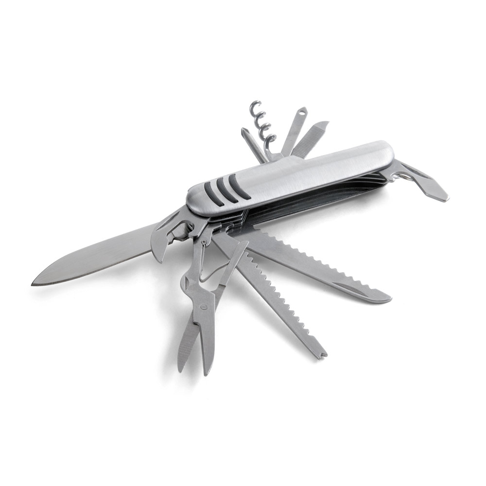 hi!dea 94147 - Couteau de poche multifonction en acier inoxydable et métal