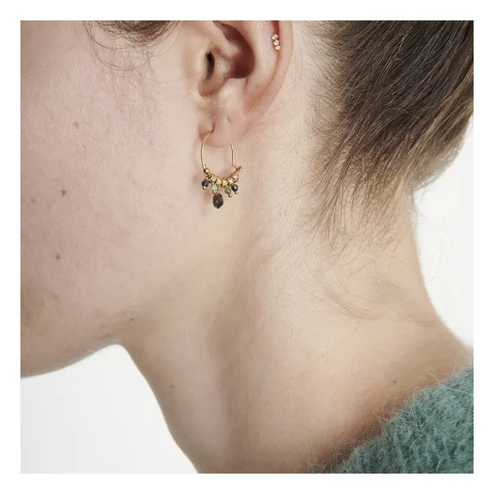 5 Octobre Boucles d'Oreilles Iva | Vert