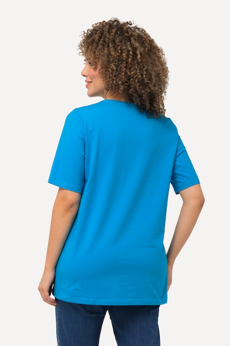 T-Shirt, A-Linie, Rundhalsausschnitt, Halbarm