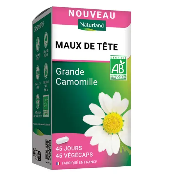 NATURLAND CAMOMILA FEBRE BIO 45 CÁPSULAS VEGETAIS