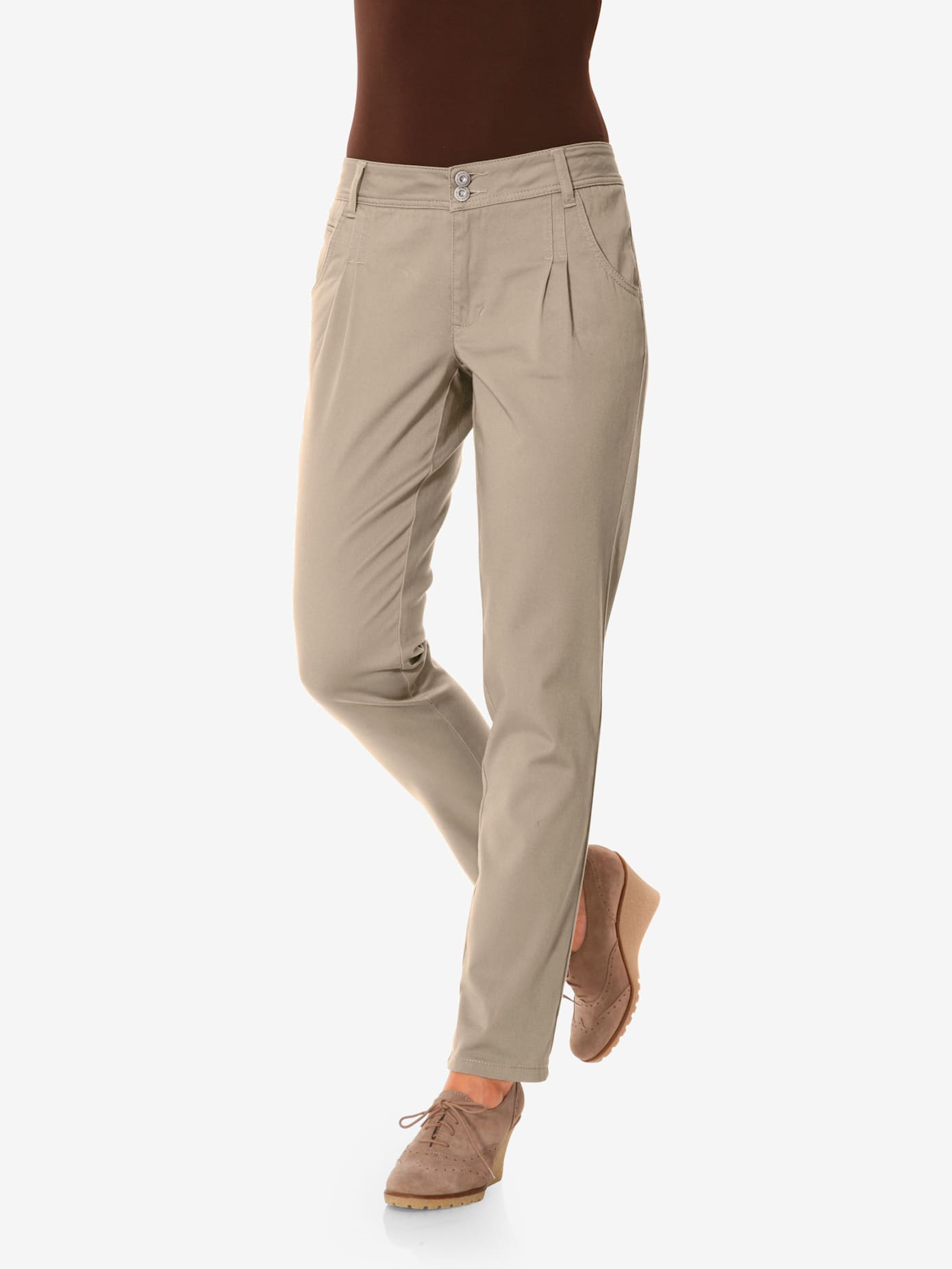 Pantalon chino coupe carotte