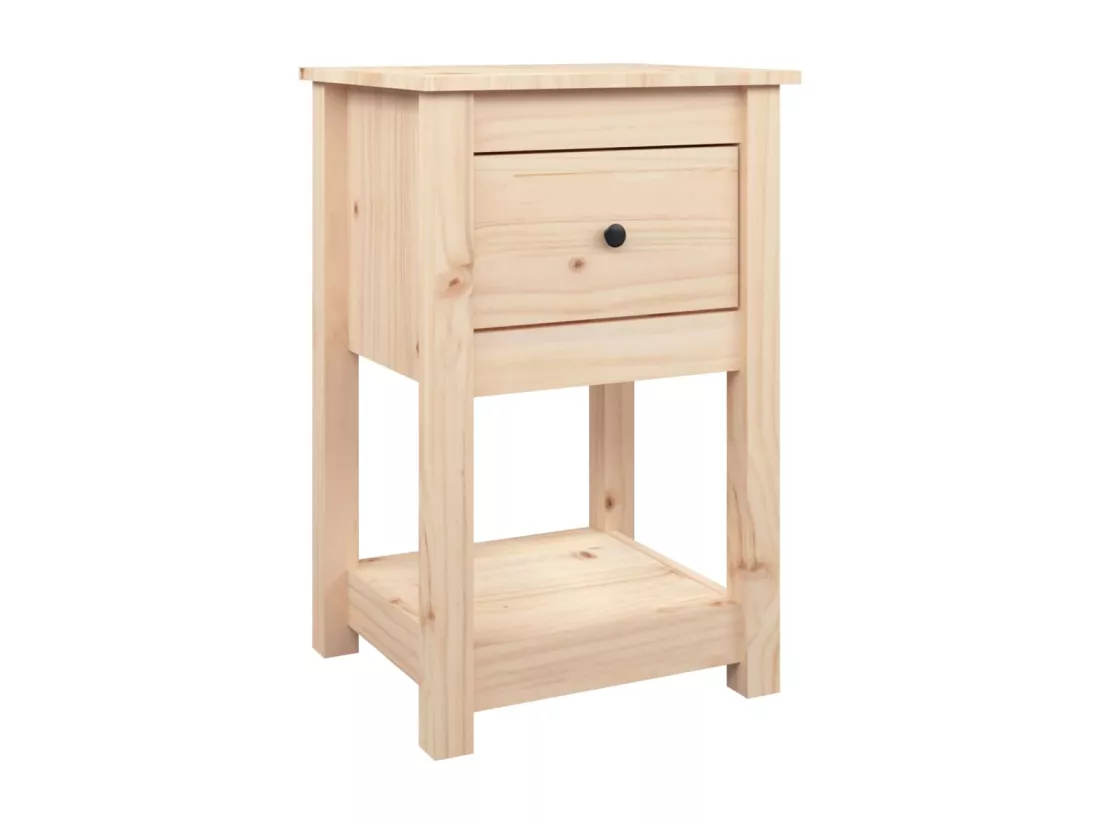 Tables de chevet 2 pcs 40x35x61,5 cm Bois de pin massif