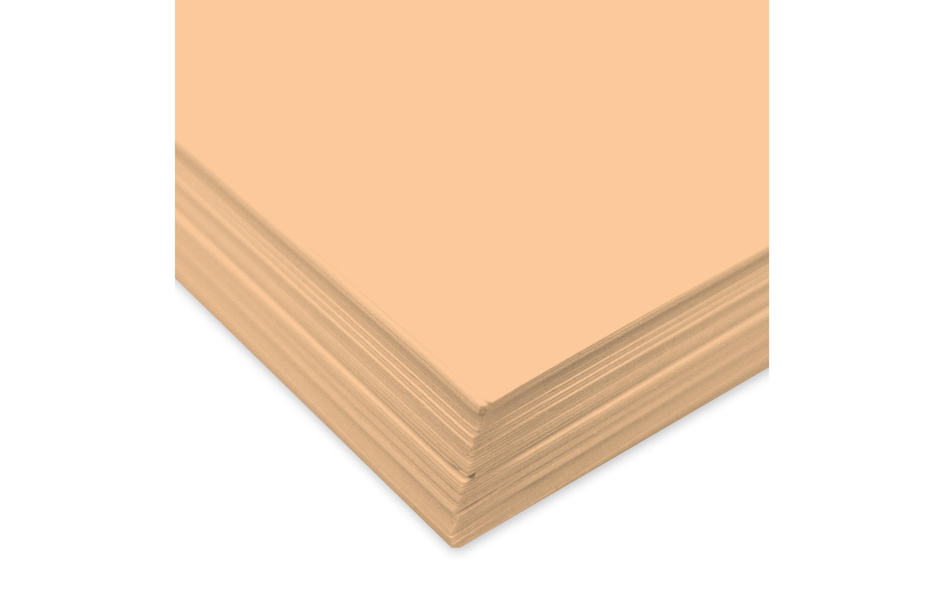Tonzeichenpapier 50 x 70 cm, 130 g/m², 10 Blatt, AprikoseVielseitig verwendbar zum Basteln
