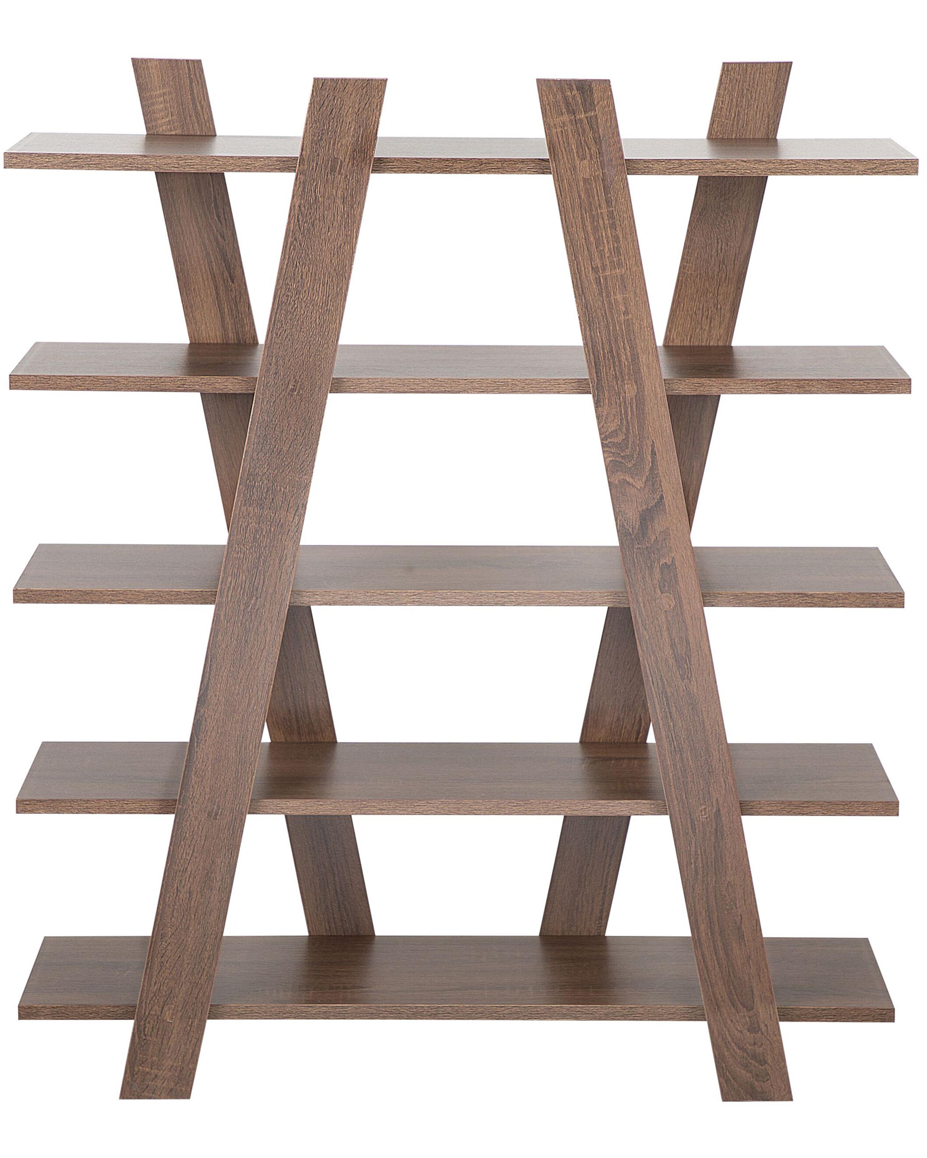 Opbergkast met 5 planken ESCALANTE 116 cm Donkerbruin