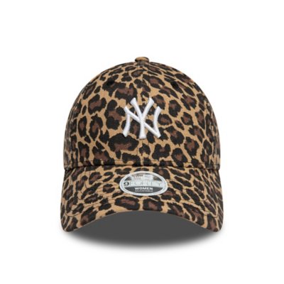 Casquette femme 9Forty Adjustable New York Yankees Leopard NOIR NEW ERA