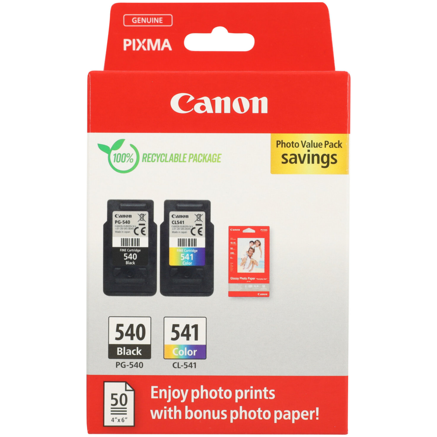Canon Multipack Tintenpatronen black & color PG-540 & CL-541