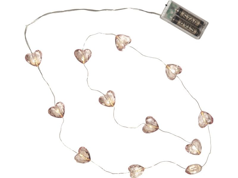 Star Trading Lichterkette Valentine Rosa Lichterkette