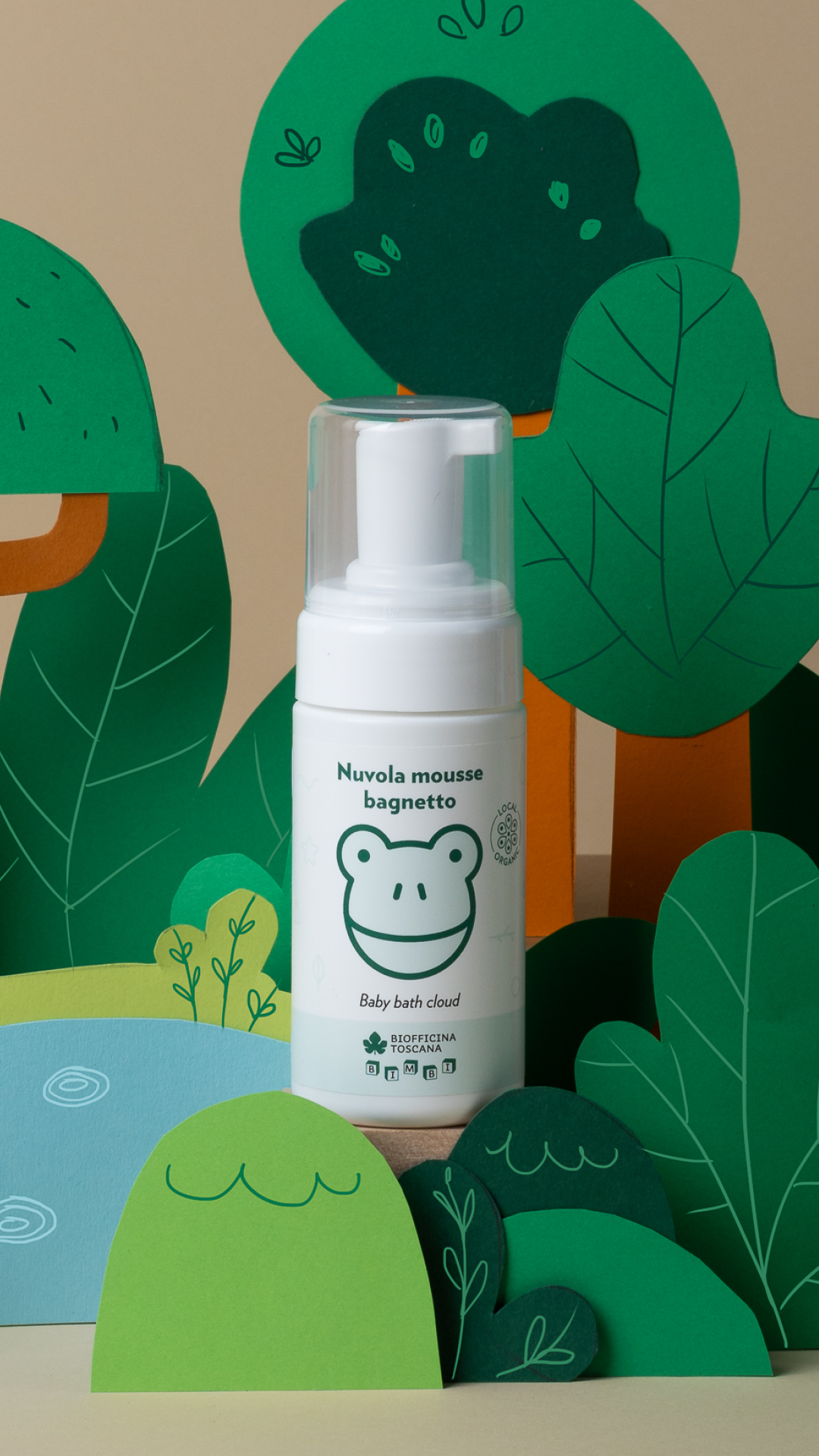 Biofficina Toscana  BIMBI Wolkenweicher Badeschaum, 100 ml