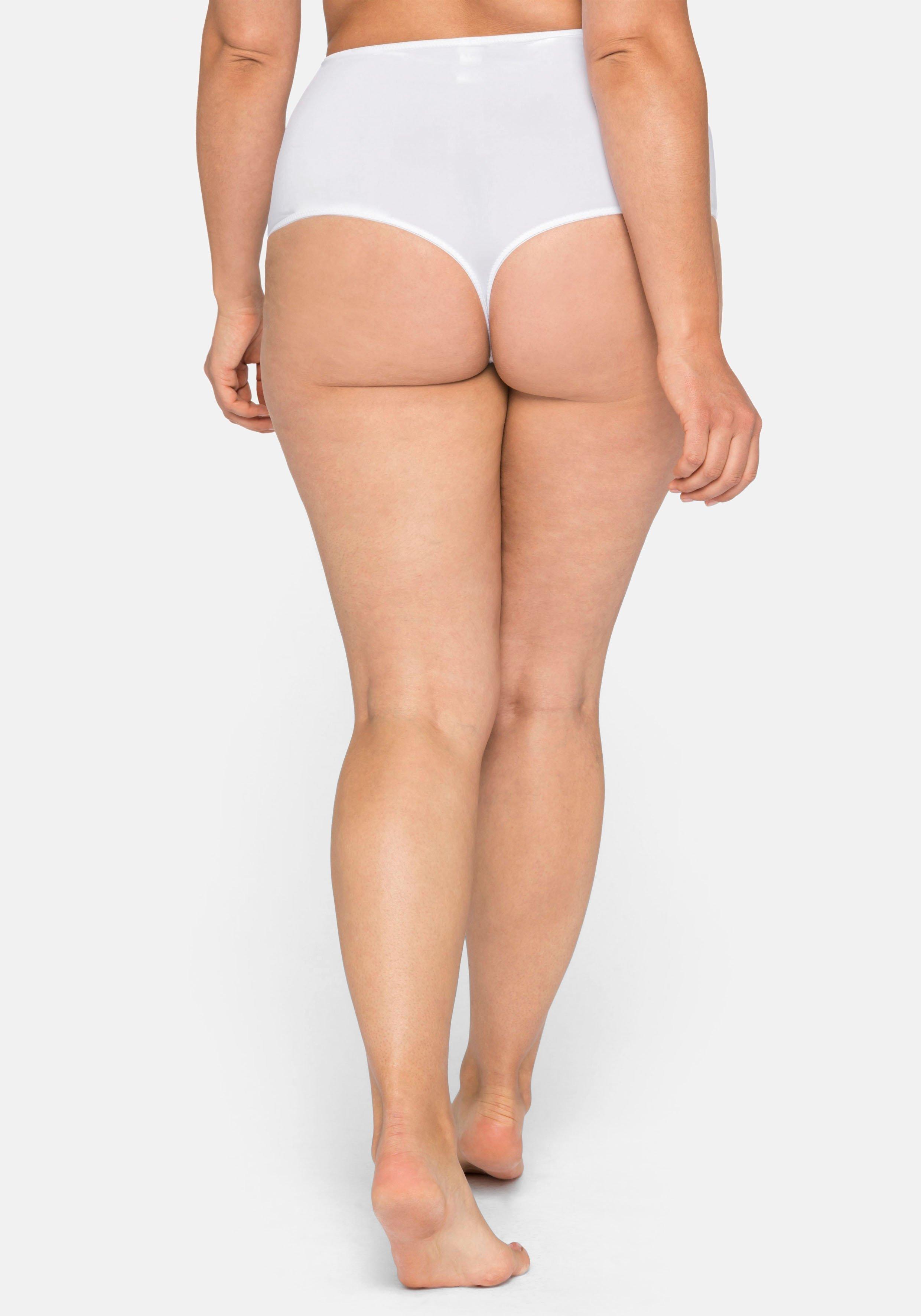 String im High-Waist-Schnitt mit breitem Bund