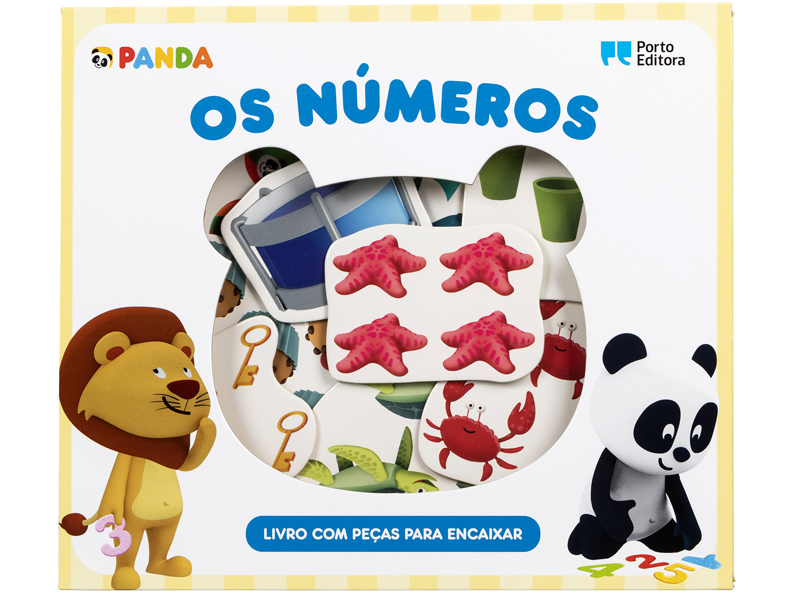 LIVRO CANAL PANDA - OS NÚMEROS LIVRO COM PEÇAS PARA ENCAIXAR