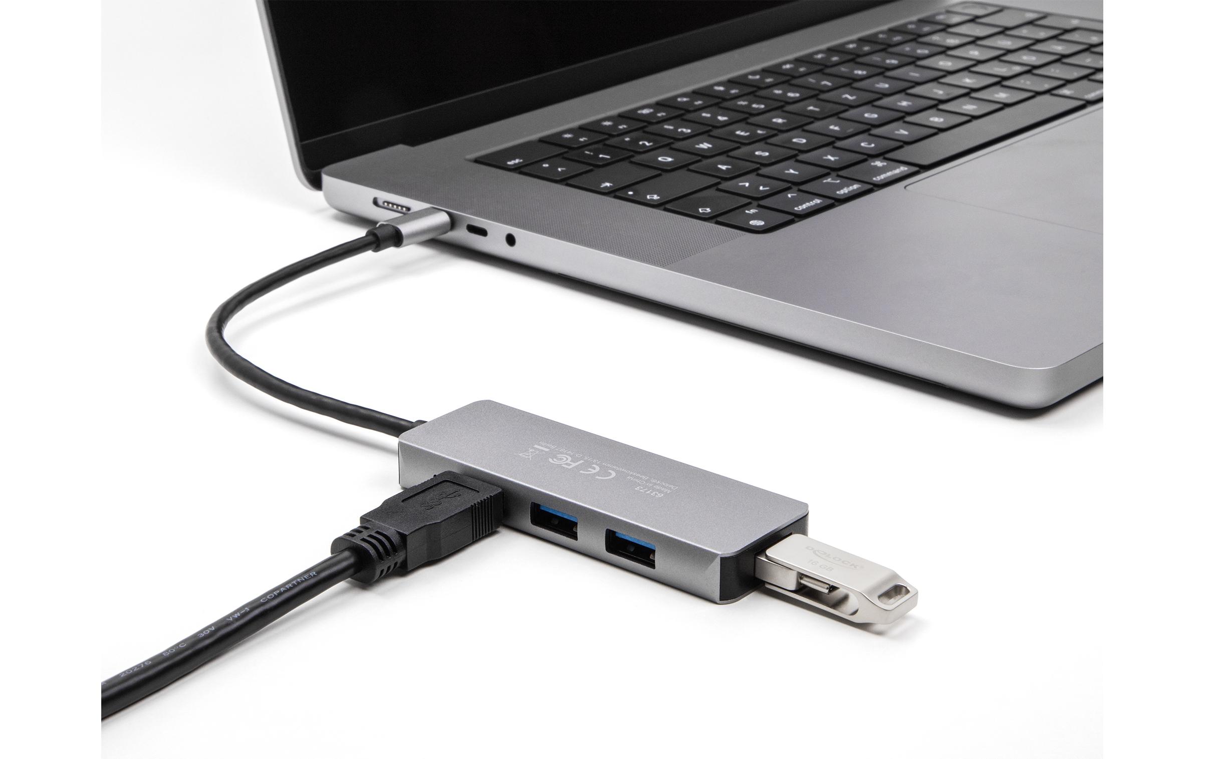 USB-Hub 4 x USB 3.0 Typ-AVier-Port-USB-A-Hub