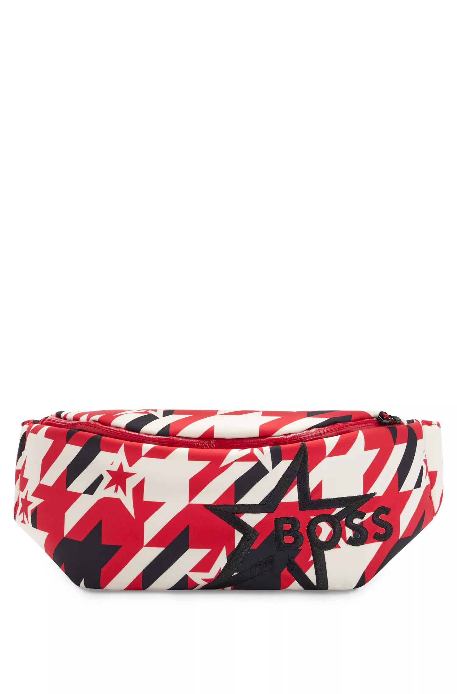 Bolsa de cintura BOSS Black-BOSS x Perfect Moment em tecido softshell com detalhes exclusivos da marca.