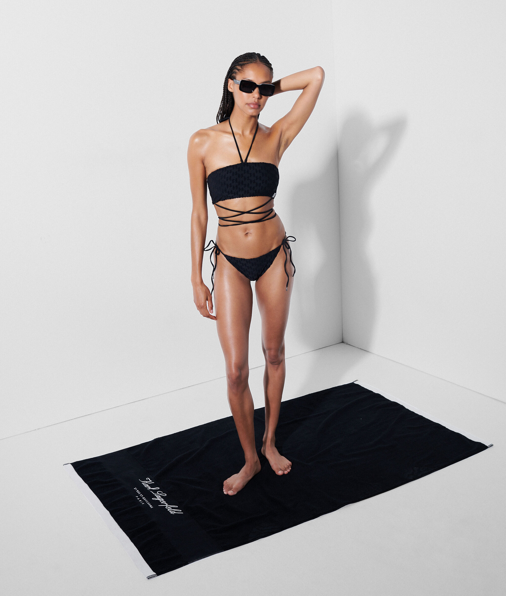 HAUT DE BIKINI BANDEAU KL MONOGRAM
