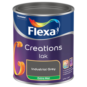 Flexa Creations binnenlak extra mat industrial grey 750 ml