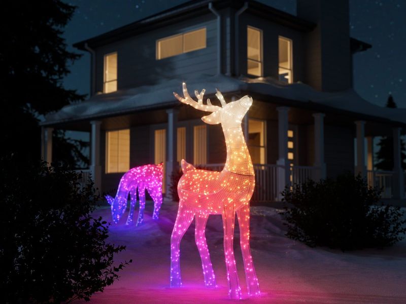 Twinkly - Reindeers - Kerstfiguur - 120 x 65 x 125 cm - App-gestuurd - LED