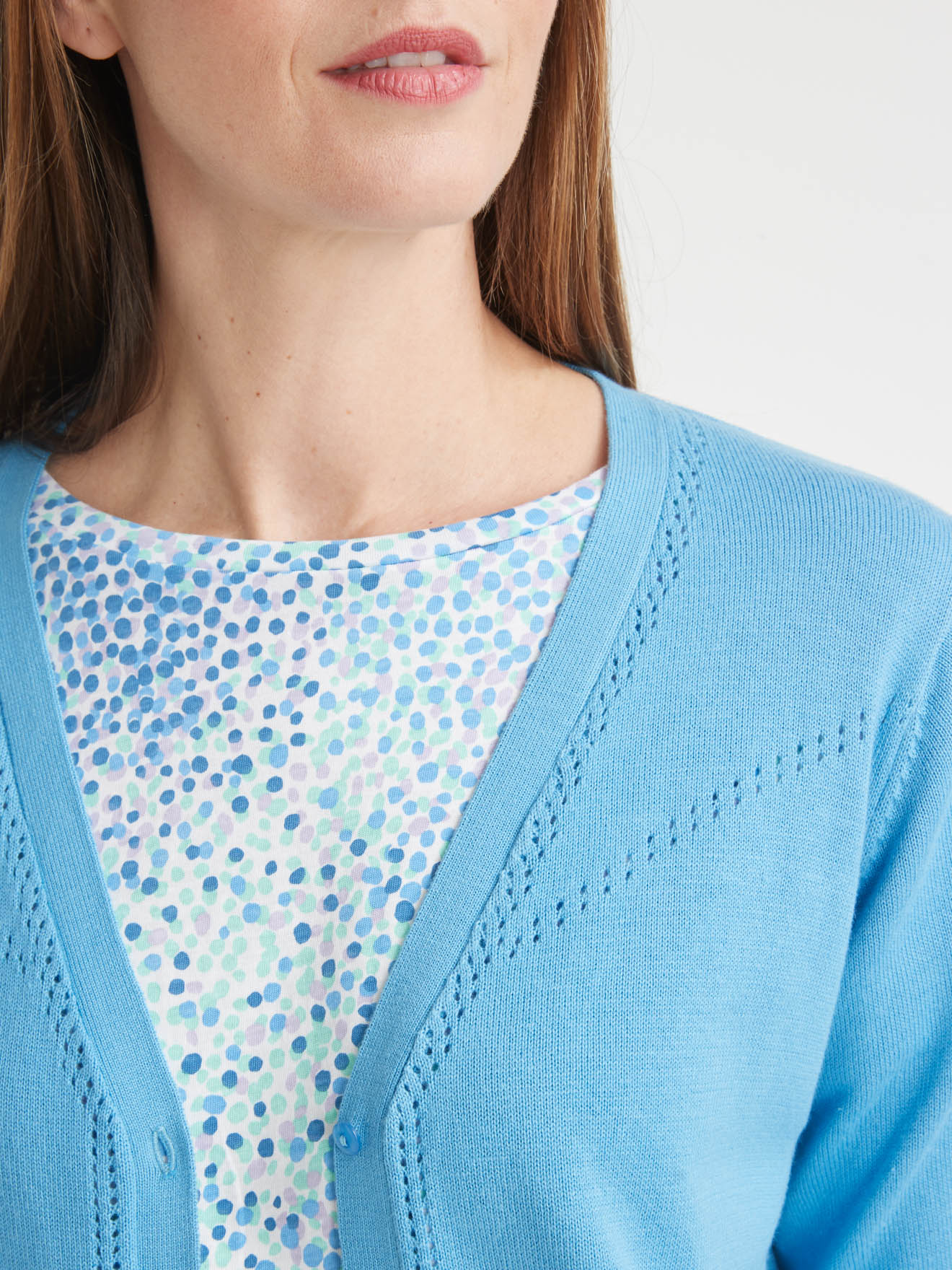 Gilet avec jeu d'ajouré