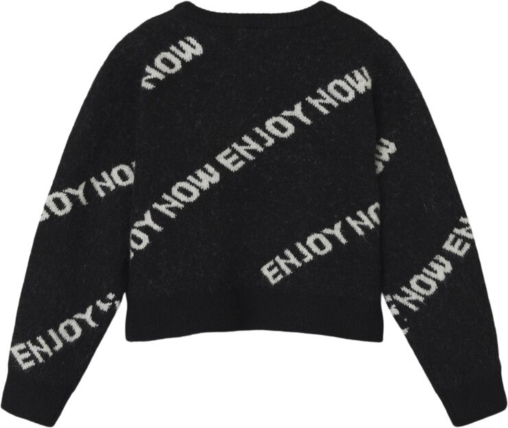 Name It NKFNIWORD LS SHORT KNIT Blå
