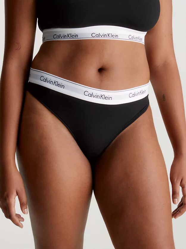 Calcinha fio dental plus size - algodão moderno