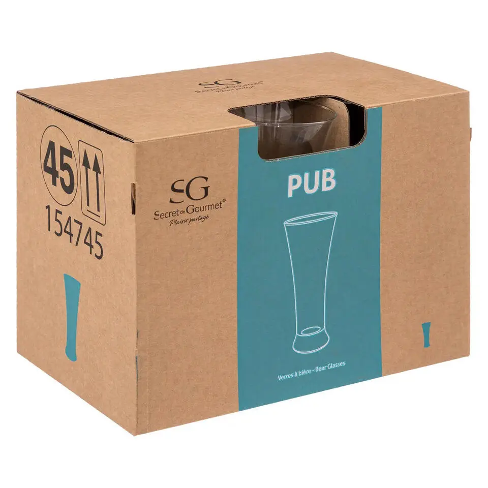 Secret de Gourmet Bierglazen - Flutes - glas - 6x - 320 ml