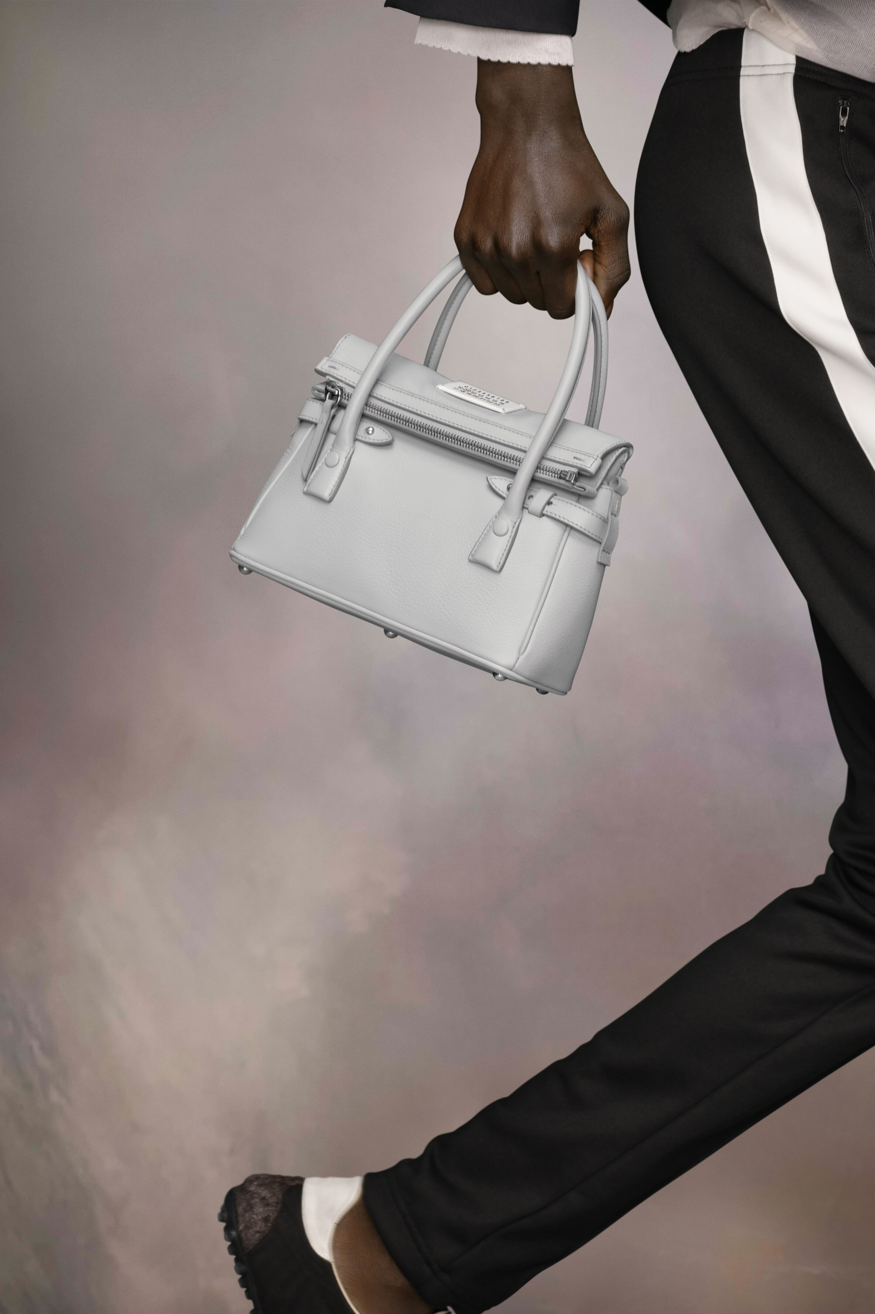 5AC HANDBAG EAST WEST SMALL Glacial