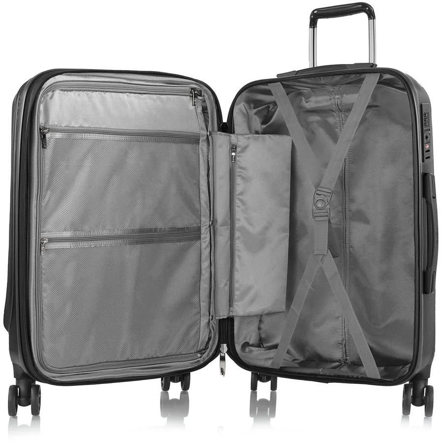 Heys Vantage Smart Access - 4-Rollen-Trolley M 66 cm erw. black