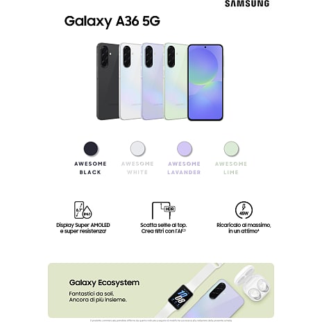Samsung Galaxy A36 5G 128GB - Awesome White