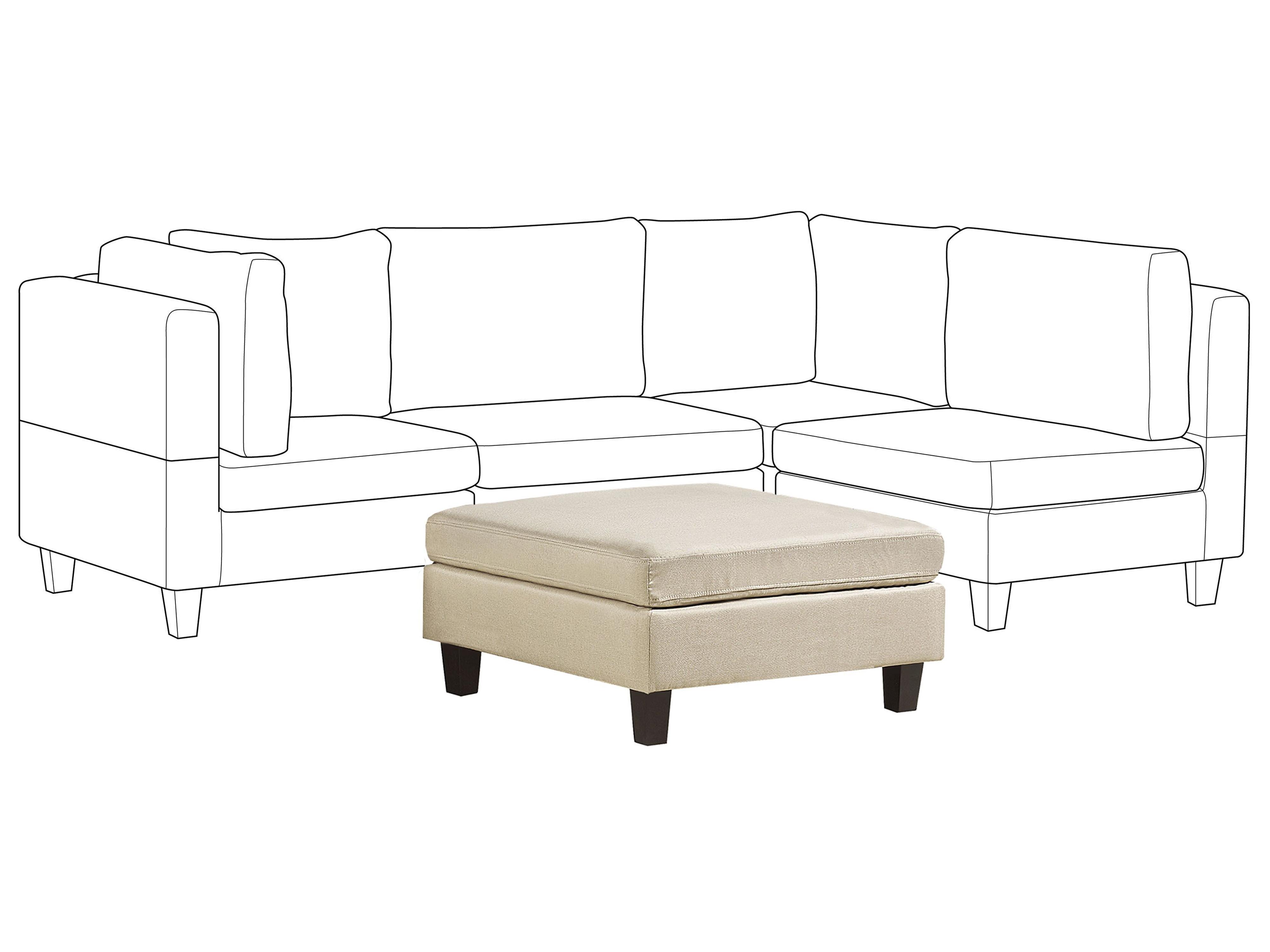 Ottomaan FEVIK Stof Beige