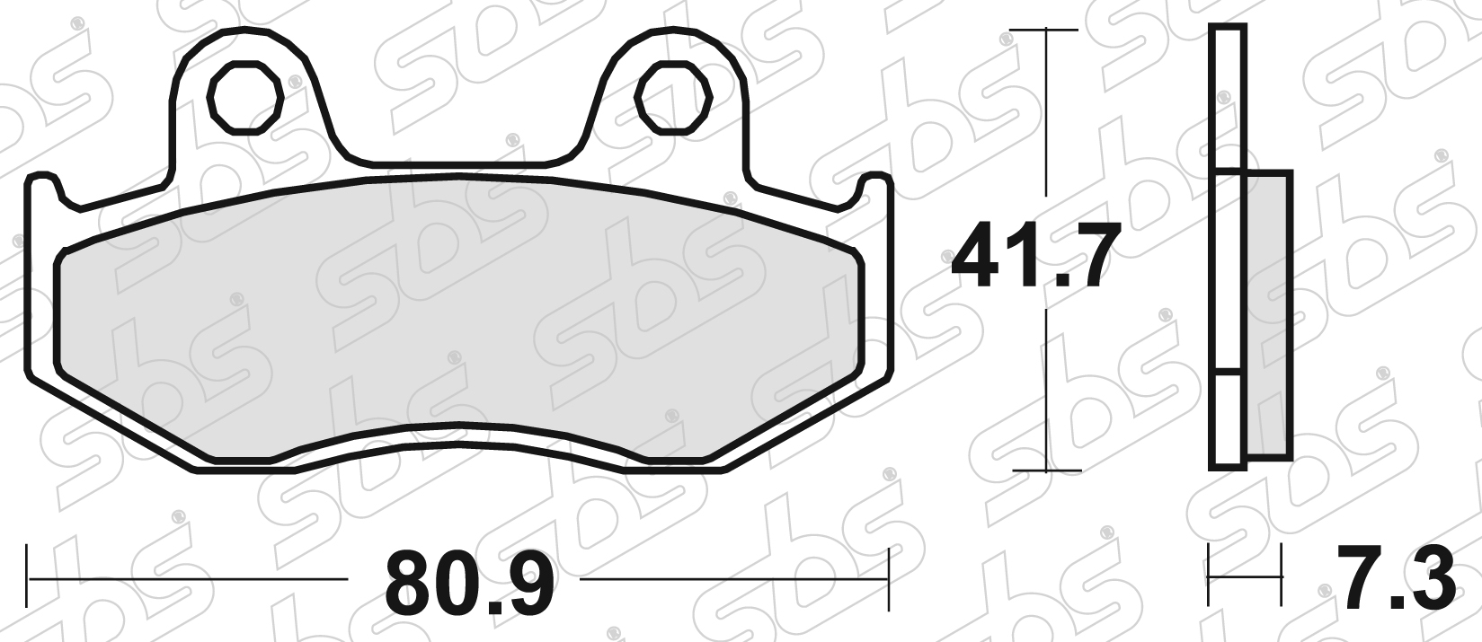 SBS - Plaquettes de frein 558 HF
