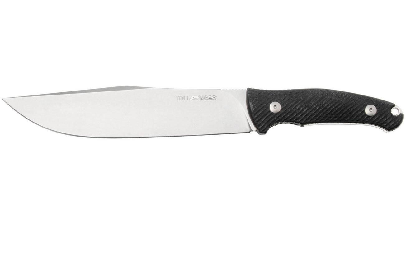 Viper Trail VT4066GG Stonewashed N690, Black SureTouch, vaststaand mes, Jens Anso design