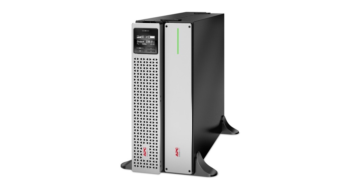 APCSmart-UPS Li-Ion SRTL1000RM4UXLI Noodstroomvoeding ups  (Zwart/zilver, 1000VA, 8x C13, USB, Rack/tower convertible, long runtime)
