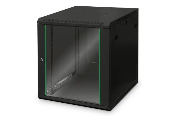 WALL MOUNTING CABINET 600X600MMRACK 12U DYNAMIC 638X600X600MM BLACK